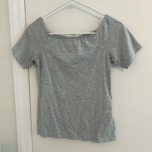 H&M square neck fitted t shirt